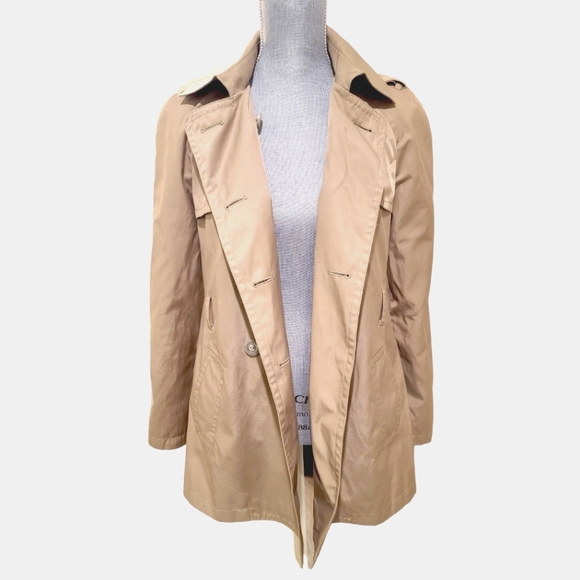 Express Women's Tan Trench Coat Size Small - Picture 6 of 8
